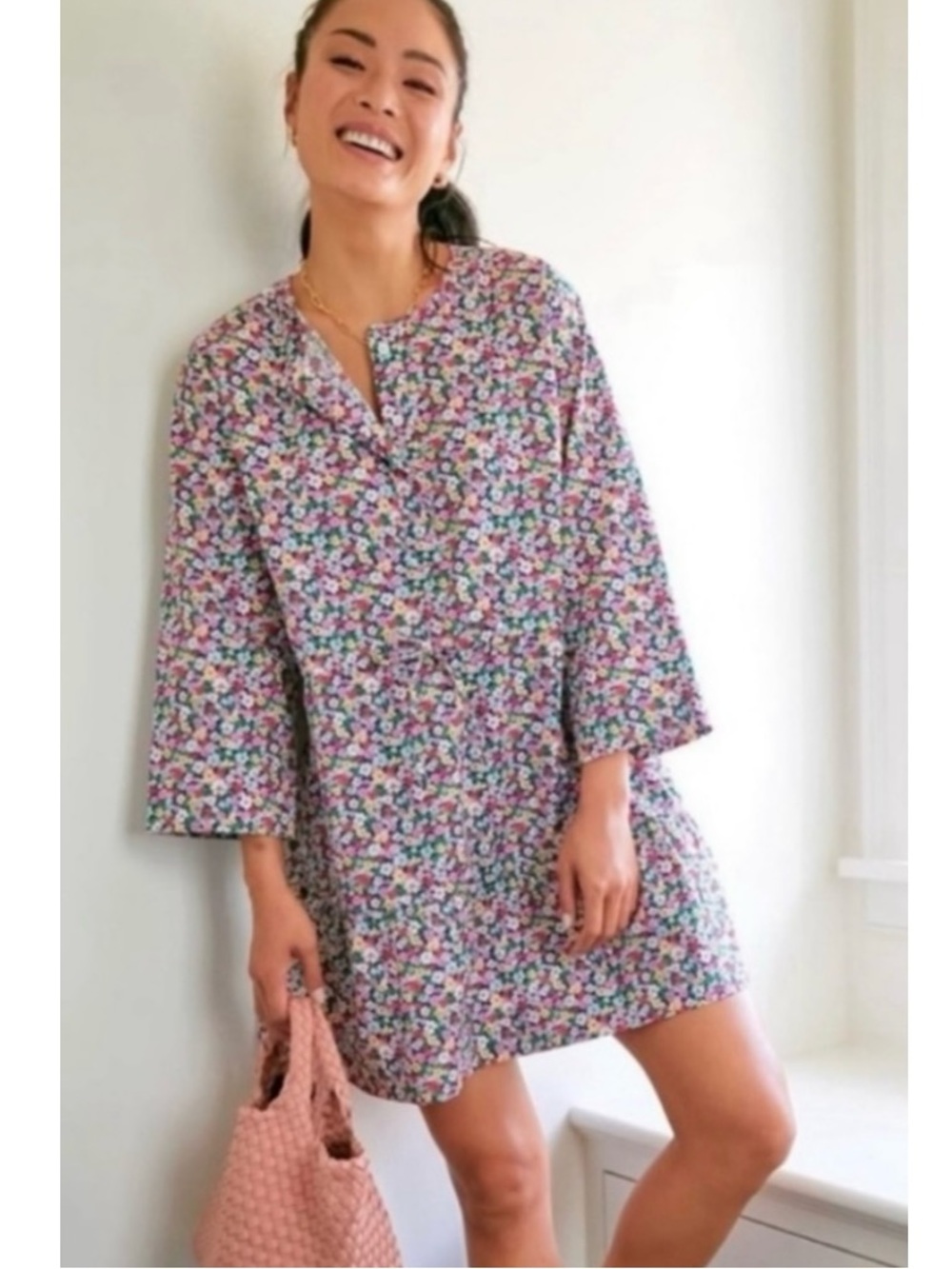 Tuckernuck Lucy Floral Shirt Dress Medium - Picture 13 of 13